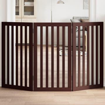 vidaXL Hondenhek inklapbaar 3 panelen 150 cm populierenhout, Verzenden