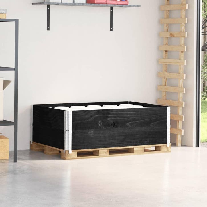 vidaXL Palletopzetranden 2 st 120x80 cm massief grenenhout, Articles professionnels, Stock & Retail | Emballage & Expédition, Envoi