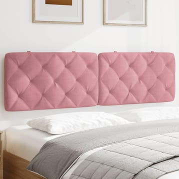 vidaXL Hoofdbordkussen 180 cm fluweel roze, Huis en Inrichting, Verzenden, Nieuw