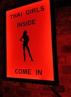 Amsterdam red light district reclame - Reclamebord met