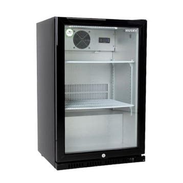 Barkoelkast | 130L | Zwart | 0°C/+10°C | Geforceerd |, Verzenden