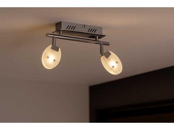 Veiling - 4x LED Plafondlamp – 2 Spots – 2 x 5W – 4000, Nieuw