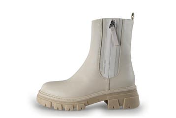 Mexx Enkellaarzen in maat 38 Beige, Kleding | Dames, Mexx, Verzenden, Beige, Lage of Enkellaarzen