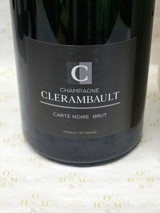 Clerambault, Carte Noire - Champagne Brut - 1 Double, Collections, Vins