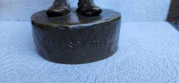 Felix Pardo de Tavera - sculptuur, Cest mi - 28 cm - Brons, Antiek en Kunst