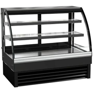 Koelvitrine | 236L | RVS/Zwart | +2°C/+8°C | Geforceerd | 3, Verzenden, Nieuw in verpakking
