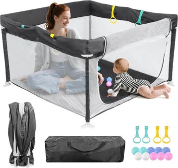Opvouwbare Babybox 120cm | Retour Deal | 34% korting, Kinderen en Baby's, Verzenden, Zo goed als nieuw, Vierkant