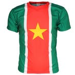 Suriname Vlag Oldschool Style Voetbal T-Shirt