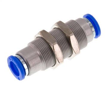 Raccord à Enfoncer 10mm Autobloquant en Laiton/Cloison  PBT, Verzenden