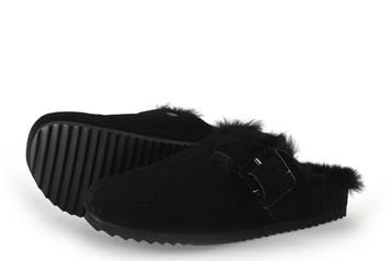 Birkenstock Pantoffels in maat 38 Zwart, Kleding | Dames, Verzenden, Zwart, Zo goed als nieuw, Pantoffels of Sloffen