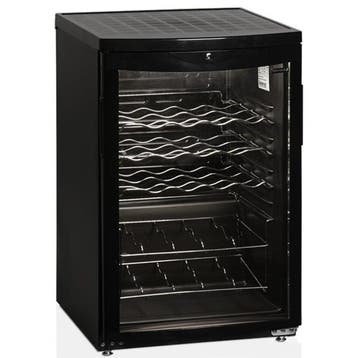 Wijnkoelkast | 92L (22x 75cl) | Zwart | 1 Zone | +2°C/+10°C, Verzenden, Nieuw in verpakking