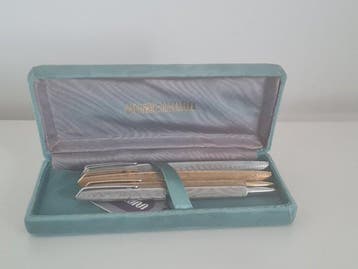Waterman - C/F 33 & 44 T , décor moiré et plaqués or et