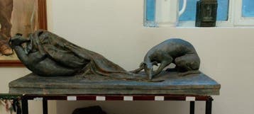Federico Capitani - Beeld, Levrieri - 35 cm - Aardewerk -
