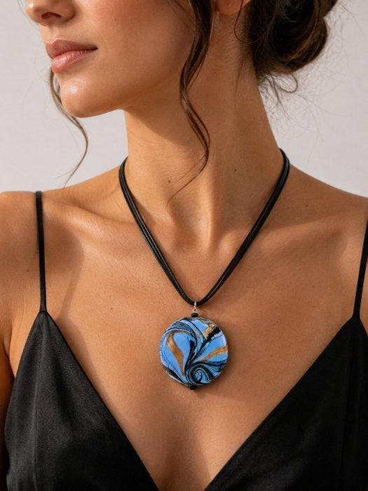 Murano-glas - Ketting met hanger - Murano-glas halsketting, Antiek en Kunst, Antiek | Glaswerk en Kristal
