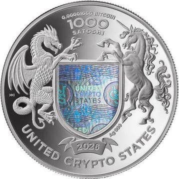 Verenigde Staten. 1000 Satoshi 2026 Liberty - United Crypto