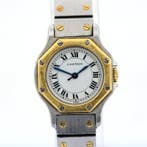 Cartier - Santos Octagon Automatic Lady 25mm Gold/Steel -, Nieuw