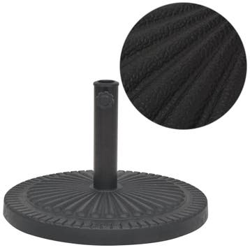 vidaXL Parasolvoet rond 29 kg hars zwart, Verzenden