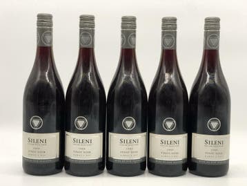 5 x 75cl Sileni New Zealand Cellar Selection Pinot Noir 2008, Ophalen of Verzenden, Nieuw, Overige gebieden, Rode wijn