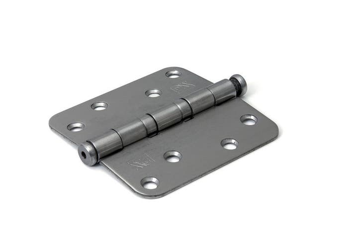 Kogellagerscharnier ronde hoeken 89x89mm RVS geborsteld t..., Doe-het-zelf en Bouw, Hang- en Sluitwerk, Scharnier, Nieuw, Ophalen of Verzenden