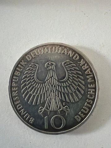 Duitsland. 10 Deutsche Mark 1972 Olympiache Spiele - 15,5g, Timbres & Monnaies