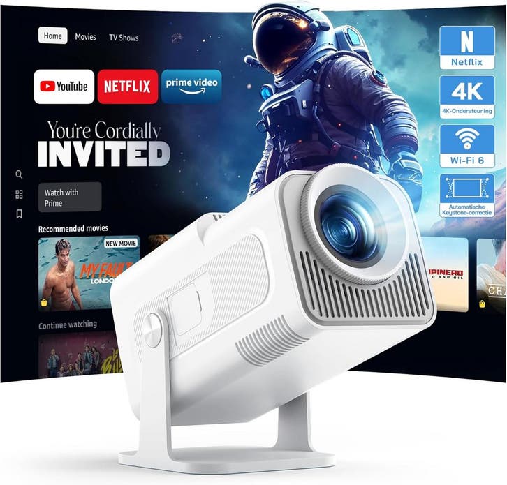 Mini Beamer Full HD | Retour Deal | 36% Korting!, Audio, Tv en Foto, Beamers, Full HD (1080), Nieuw, Verzenden