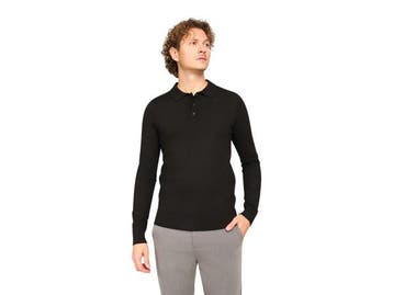 Veiling - Solution Ralf Polo Knit Zwart - M, Nieuw