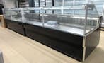 Mina koeltoonbank B250 x D115 x H125 cm - rechte glas