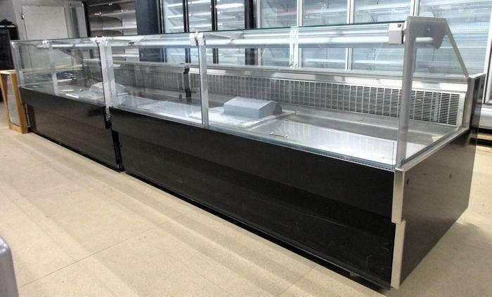 Mina koeltoonbank B250 x D115 x H125 cm - rechte glas, Elektronische apparatuur, Koelkasten en IJskasten