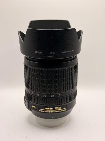 Nikon AF-S DX Nikkor 18-105mm f/3.5-5.6G ED VR – Nikon F, Audio, Tv en Foto, Nieuw