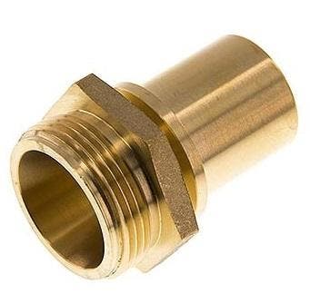 G 2'' Buitendraad x 50mm Messing Slangpilaar met, Verzenden