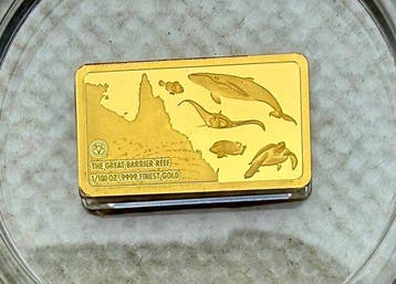 Duitsland. Medal Sea Turtle , oro , (raro solo 500 unidades)