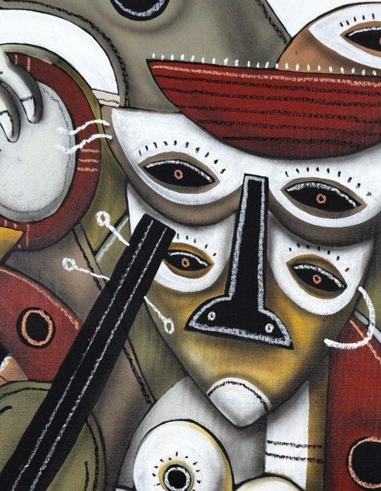 SKEPA - Carnaval musical (XXL), Antiquités & Art, Art | Peinture | Moderne