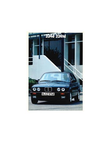 1988 BMW 3 SERIE DIESEL BROCHURE NEDERLANDS, Boeken, Ophalen of Verzenden, Nieuw