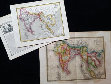 Asie - [LOT de 2] - Indes orientales / Inde / Sri Lanka /, Livres