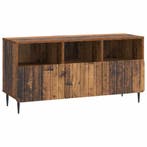 vidaXL TV Kast met lade Oud hout 102 x 34,5 x 50 cm Bewerkt, Verzenden, Nieuw