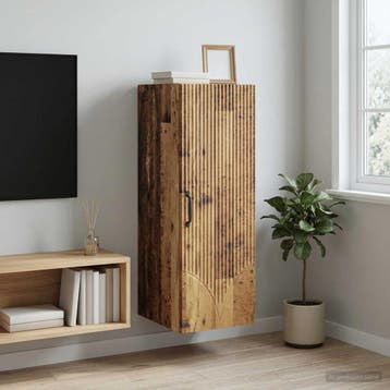 vidaXL Wandkast 33 x 34,5 x 90 cm Bewerkt hout Oud hout, Huis en Inrichting, Kasten | Overige, Verzenden, Nieuw