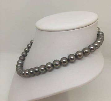 Collier de perles Perles rondes de Tahiti – fermoir en