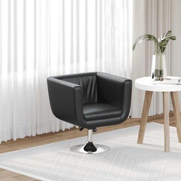 vidaXL Barstoel kunstleer zwart, Verzenden, Nieuw