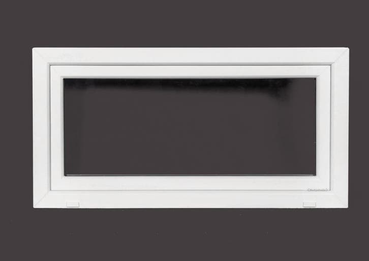 PVC kiep b125xh80 cm Wit, Bricolage & Construction, Vitres, Châssis & Fenêtres, Enlèvement ou Envoi