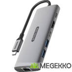 Sitecom 6 in 1 USB-C Power Delivery GEN2 Multiport Adapter, Verzenden