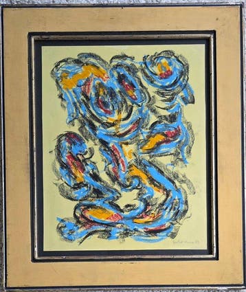 Theo Wolvecamp (1925-1992) - Abstracte compositie, Antiquités & Art