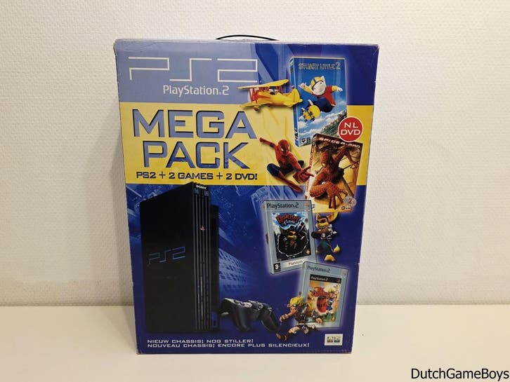 Playstation 2 / PS2 - Console - Mega Pack - 2 DVD / 2 Games, Consoles de jeu & Jeux vidéo, Consoles de jeu | Sony PlayStation 2