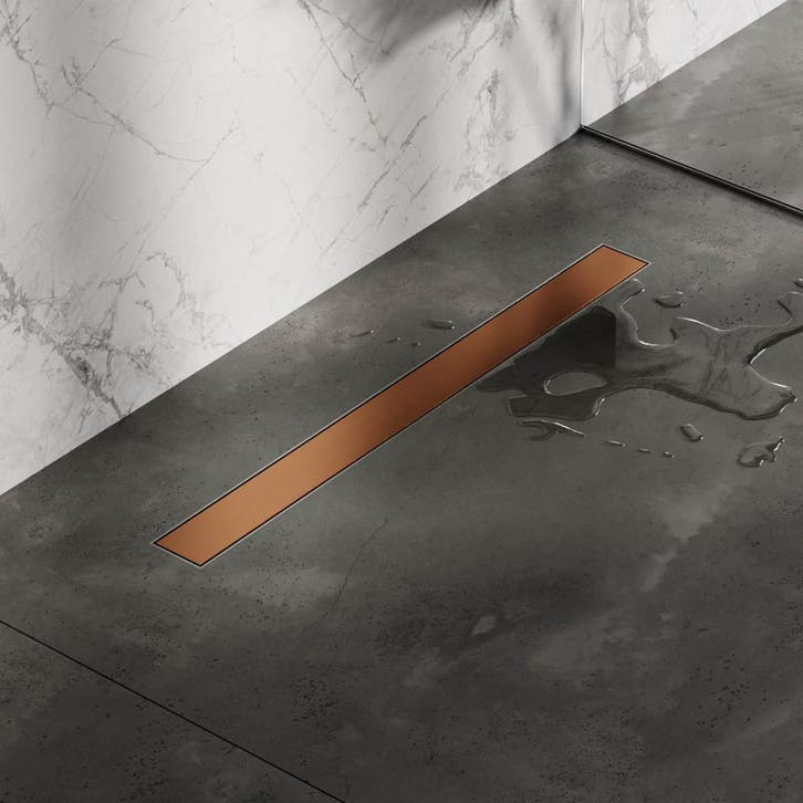 Aanbieding: Douchegoot Brauer Brons Inclusief Vloerflens, Bricolage & Construction, Sanitaire, Douche, Enlèvement ou Envoi