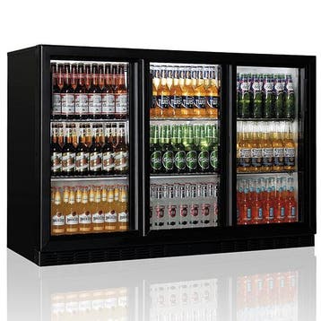 Barkoelkast | 312L | Zwart | +1/+10°C | Statisch +, Verzenden