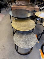 Jerrel, set van 3 bijzettafels (nieuw, outlet), Nieuw