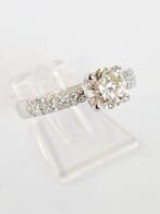 Bague de fiançailles - 18 carats Or blanc - 1.12ct. tw.