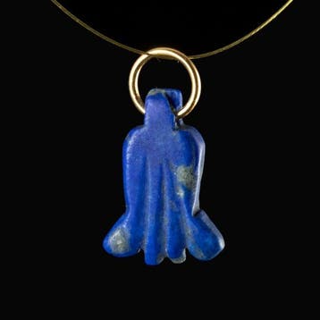 Oude Egypte, Ptolemeïsch Lapis Lazuli Lotus amulet-hanger