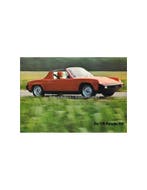 1975 VW-PORSCHE 914 BROCHURE DUITS, Ophalen of Verzenden