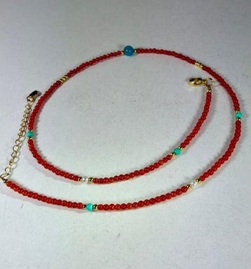 Ketting - Zilver, Nefrietjade - China (Zonder minimumprijs)