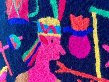 Wandtapijt - 90 cm - 90 cm - Handgeweven Wayuu (Guajiro)